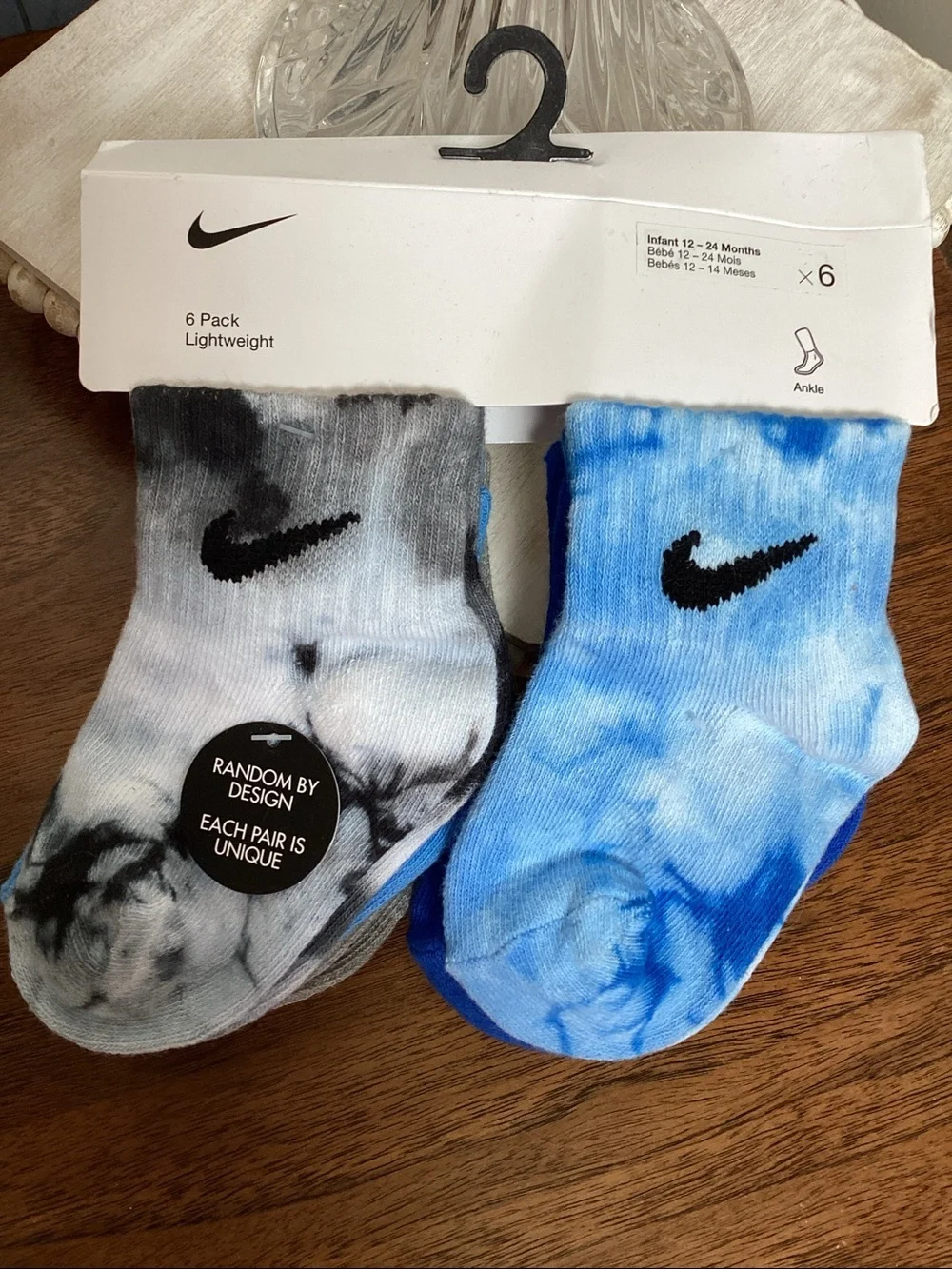 Nike 6 pairs of lightweight ankle socks. Infant 12-24 months. ❗️NEW❗️